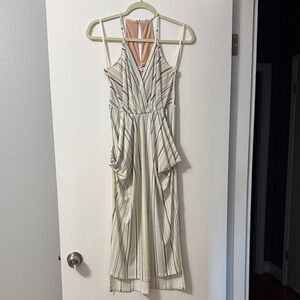 BCBGeneration Pastel Striped Midi Dress